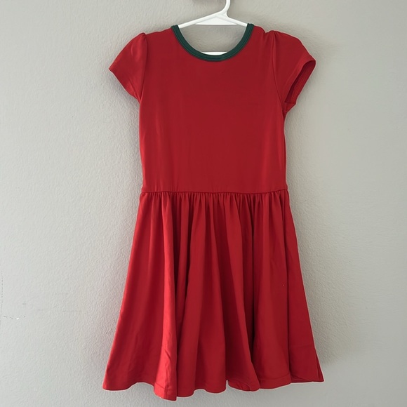 Dot Dot Smile Red Green Ringer Toddler Twirl Dress Size 3/4T - Picture 5 of 5